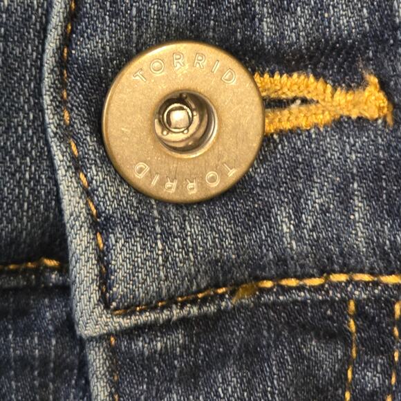 Torrid Bombshell Skinny Jeans Womens Size 16R Blue High Rise Med Wash Casual - Picture 8 of 13